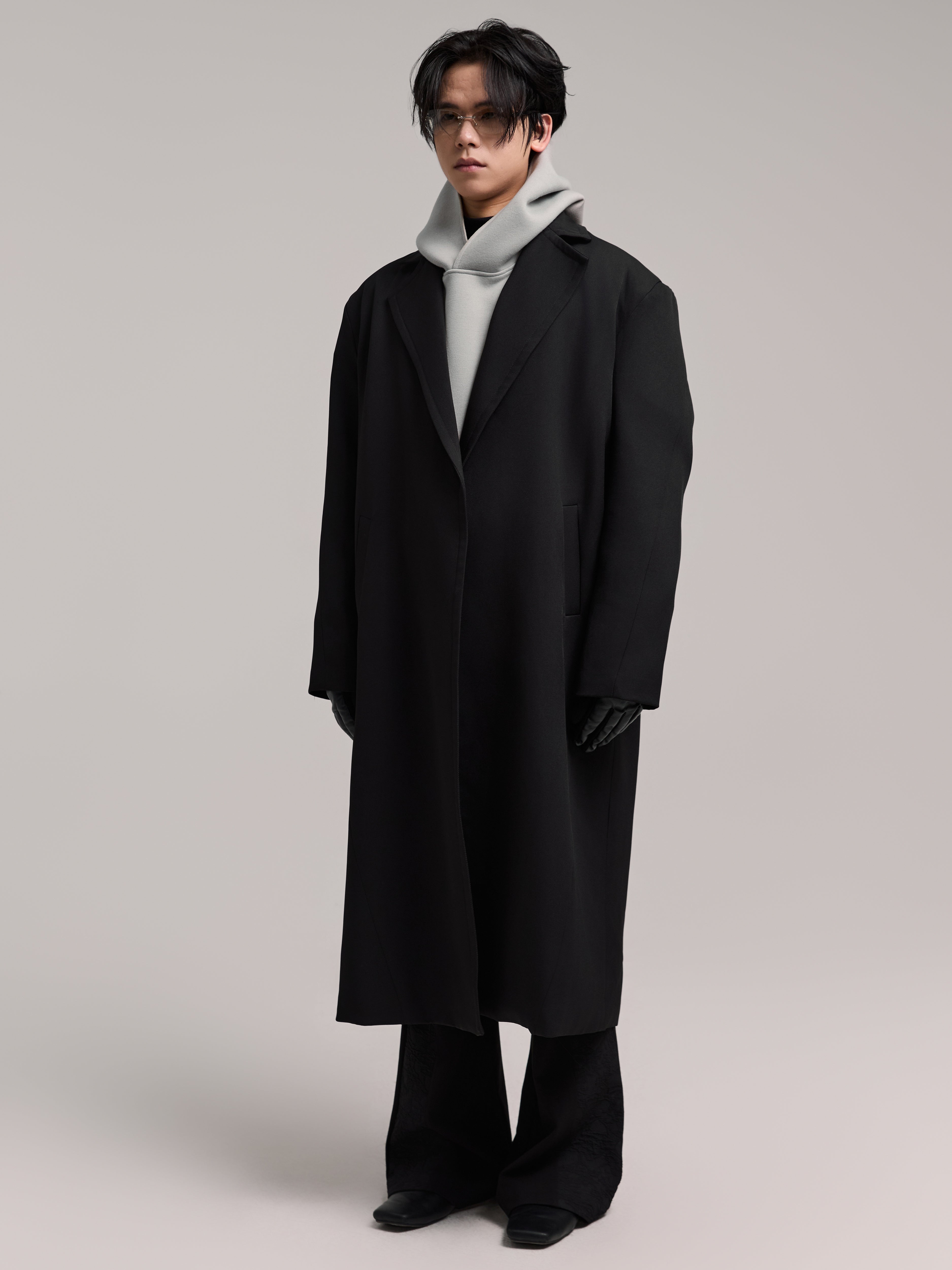 24AW Monkley Grey 600G Heavy Hoodie