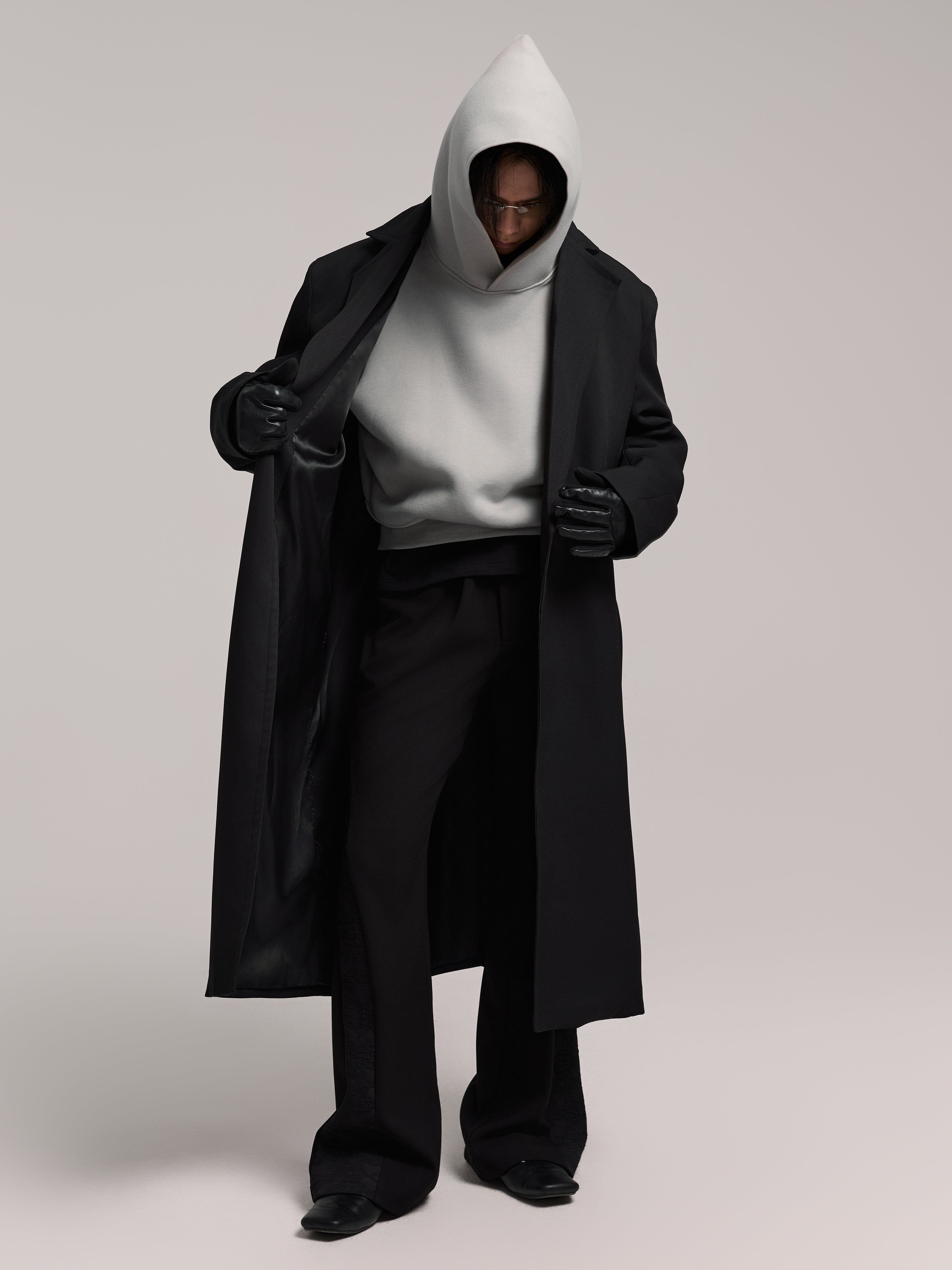 24AW Monkley Grey 600G Heavy Hoodie