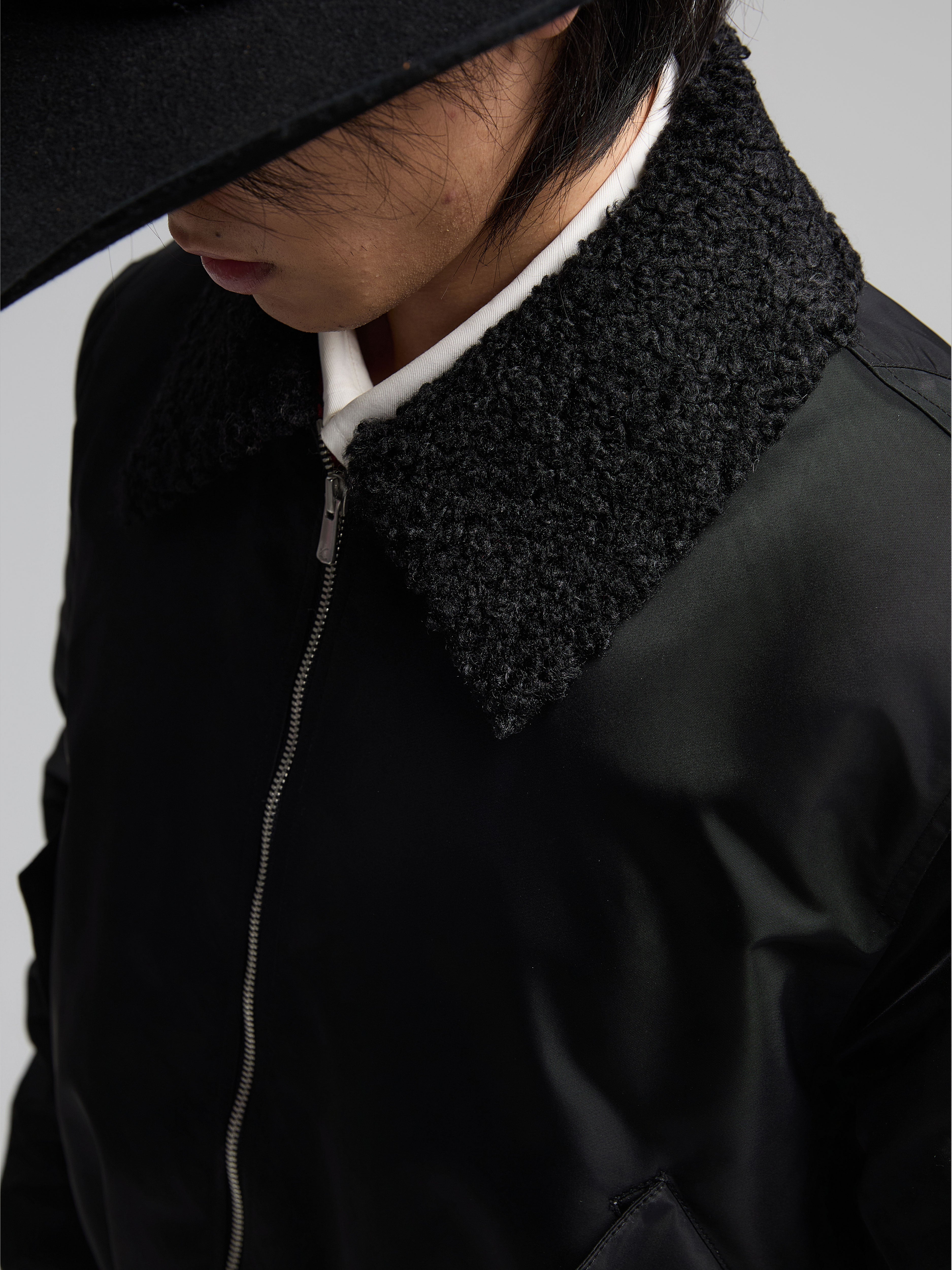 24AW MA-1 Lamp Wool Patched Bomber