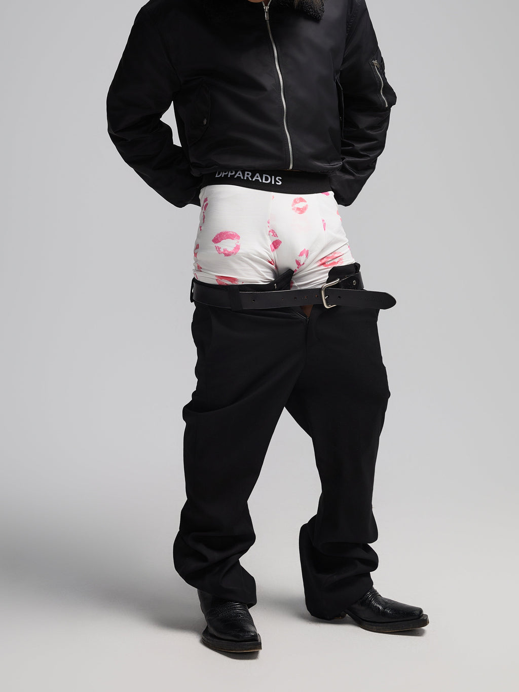 24AW Unterwäsche aus reiner Baumwolle mit Lippenprint