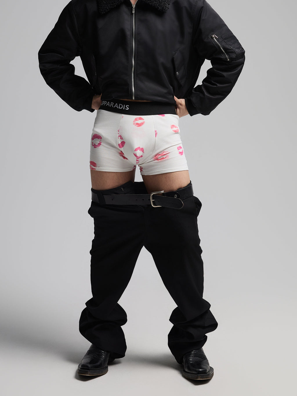 24AW Unterwäsche aus reiner Baumwolle mit Lippenprint