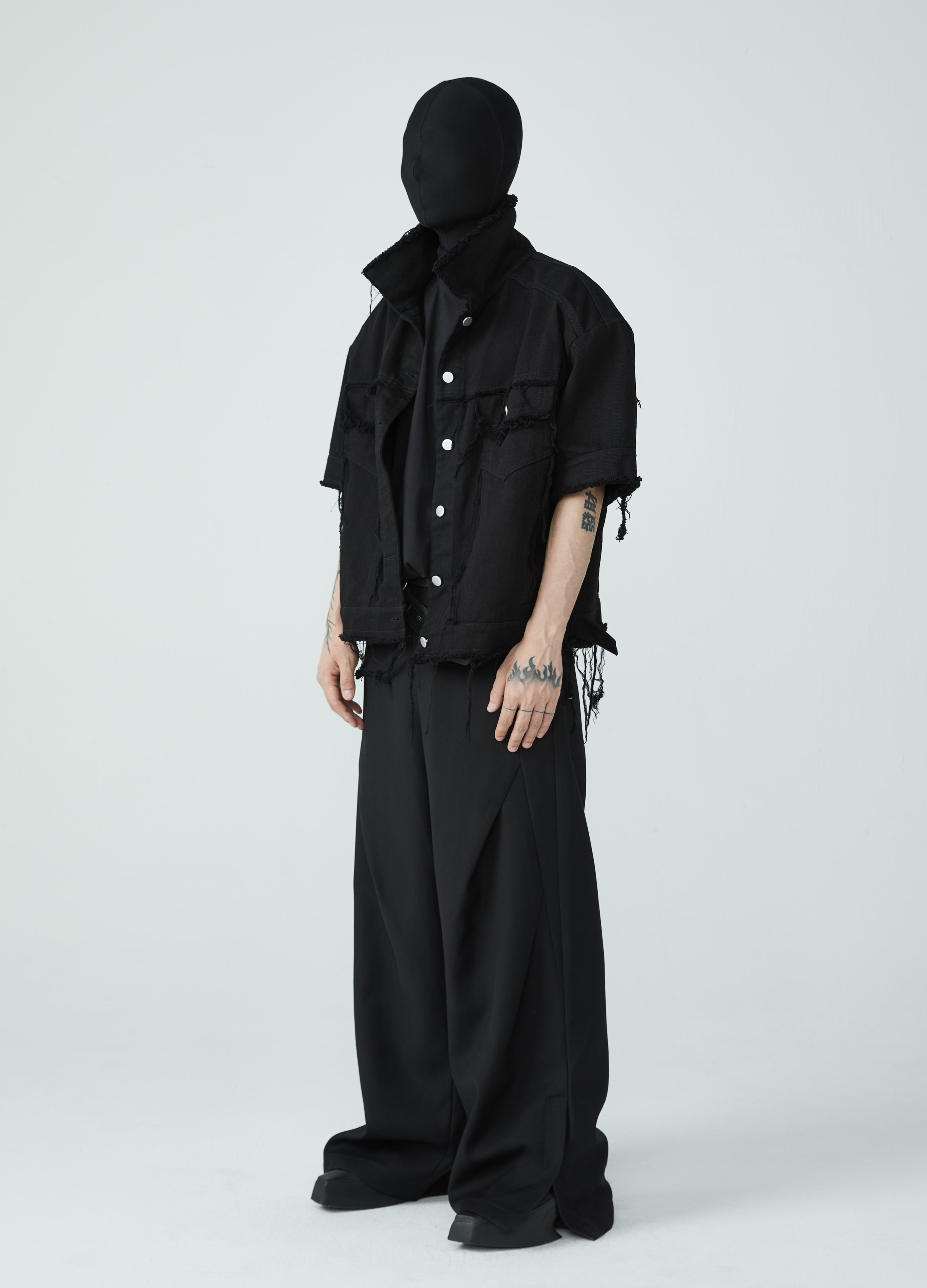 23SS Guochao Wide-Leg Bottoms