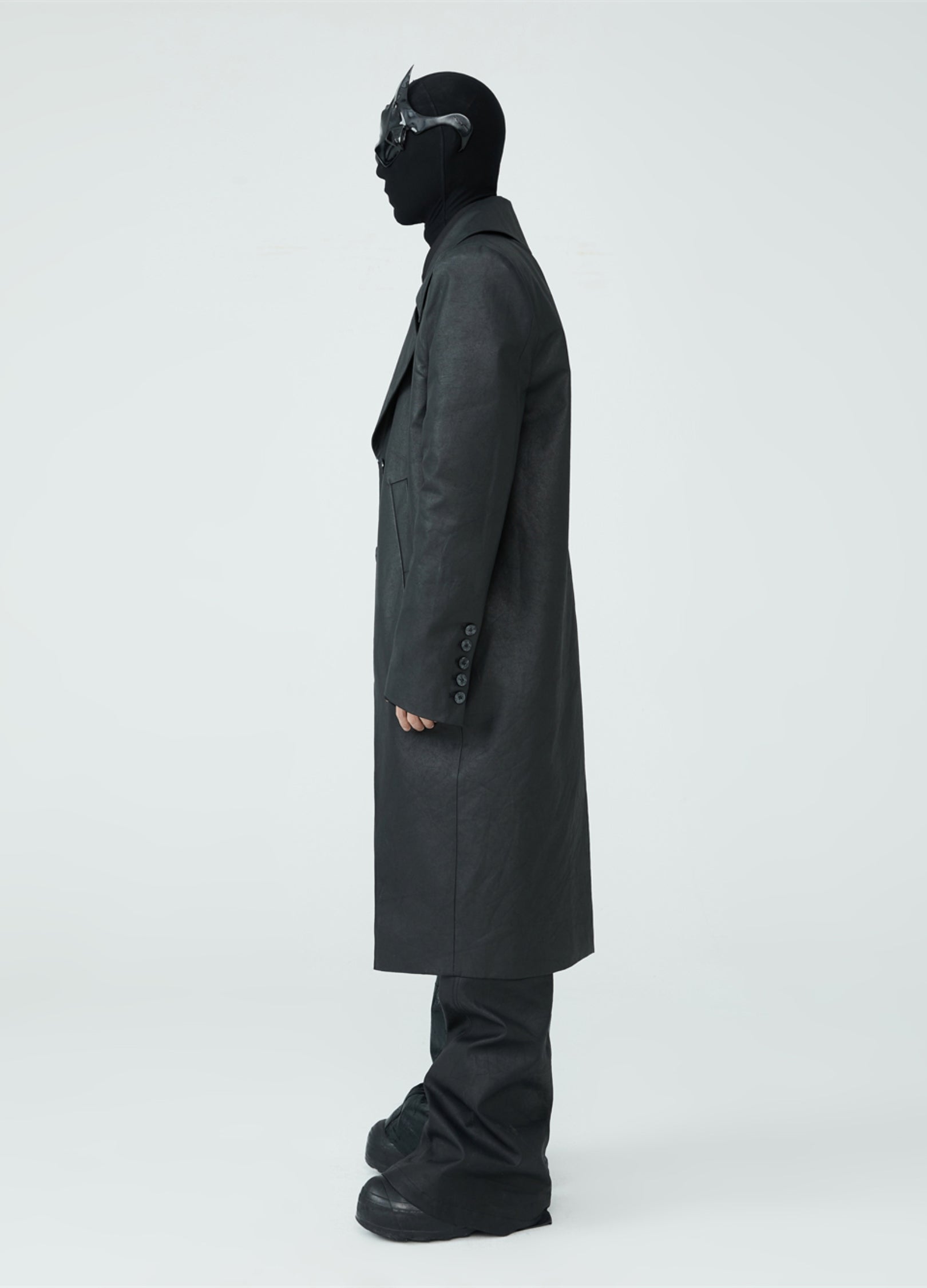 23SS Zenith Heavy Leather Overcoat