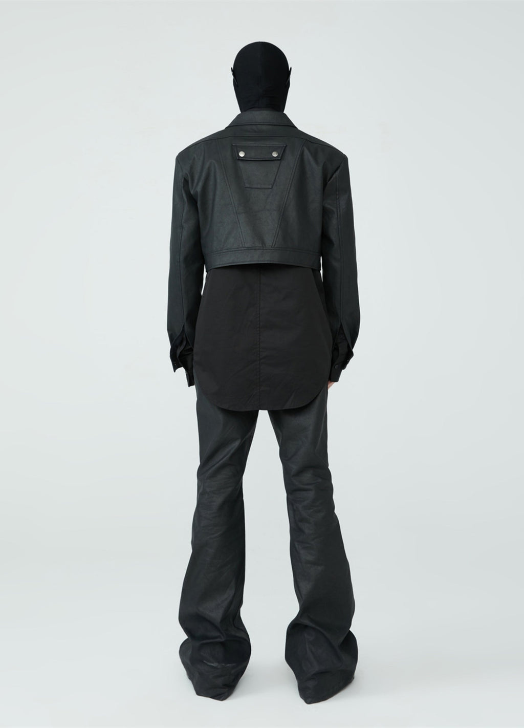 23SS Metro Cropped Faux Leather Jacket