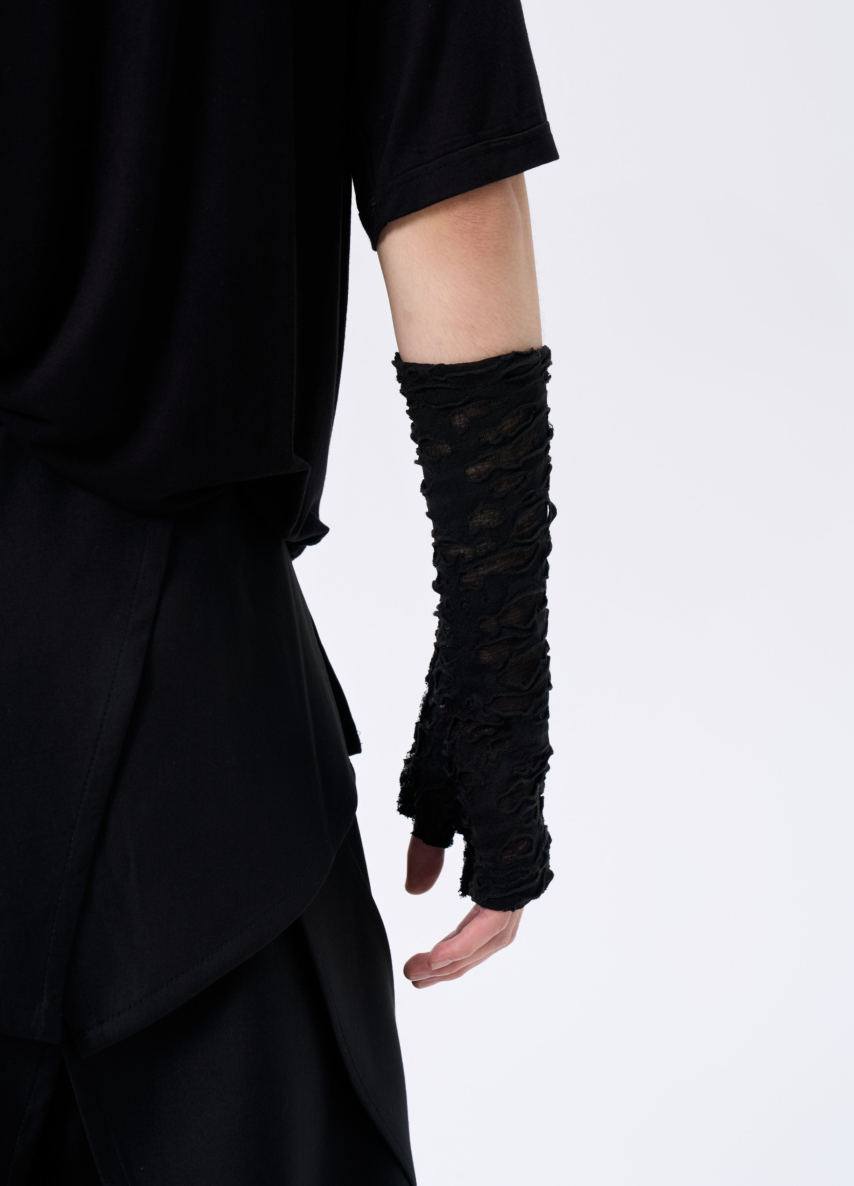 25FW MESH TEXTURE HALF-GLOVES