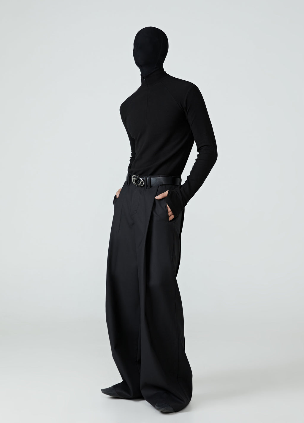 23FW German Velvet Slim 1/2 Turtleneck