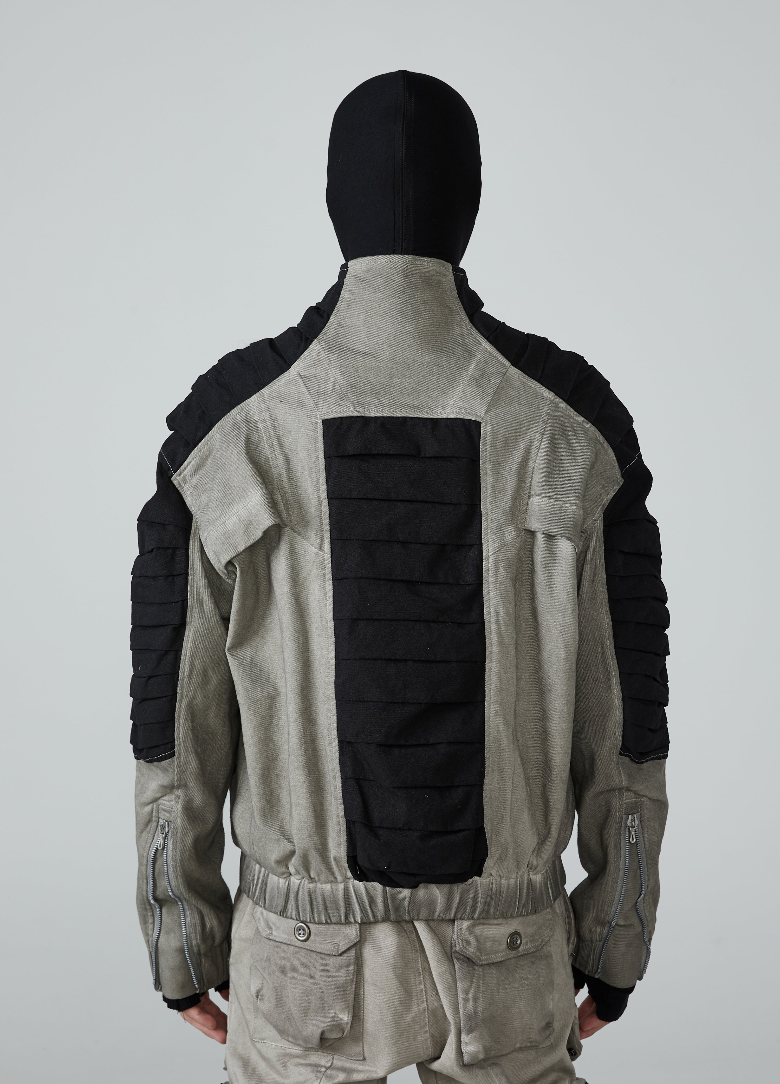 Wasteland Spliced Distressed Short Jacket