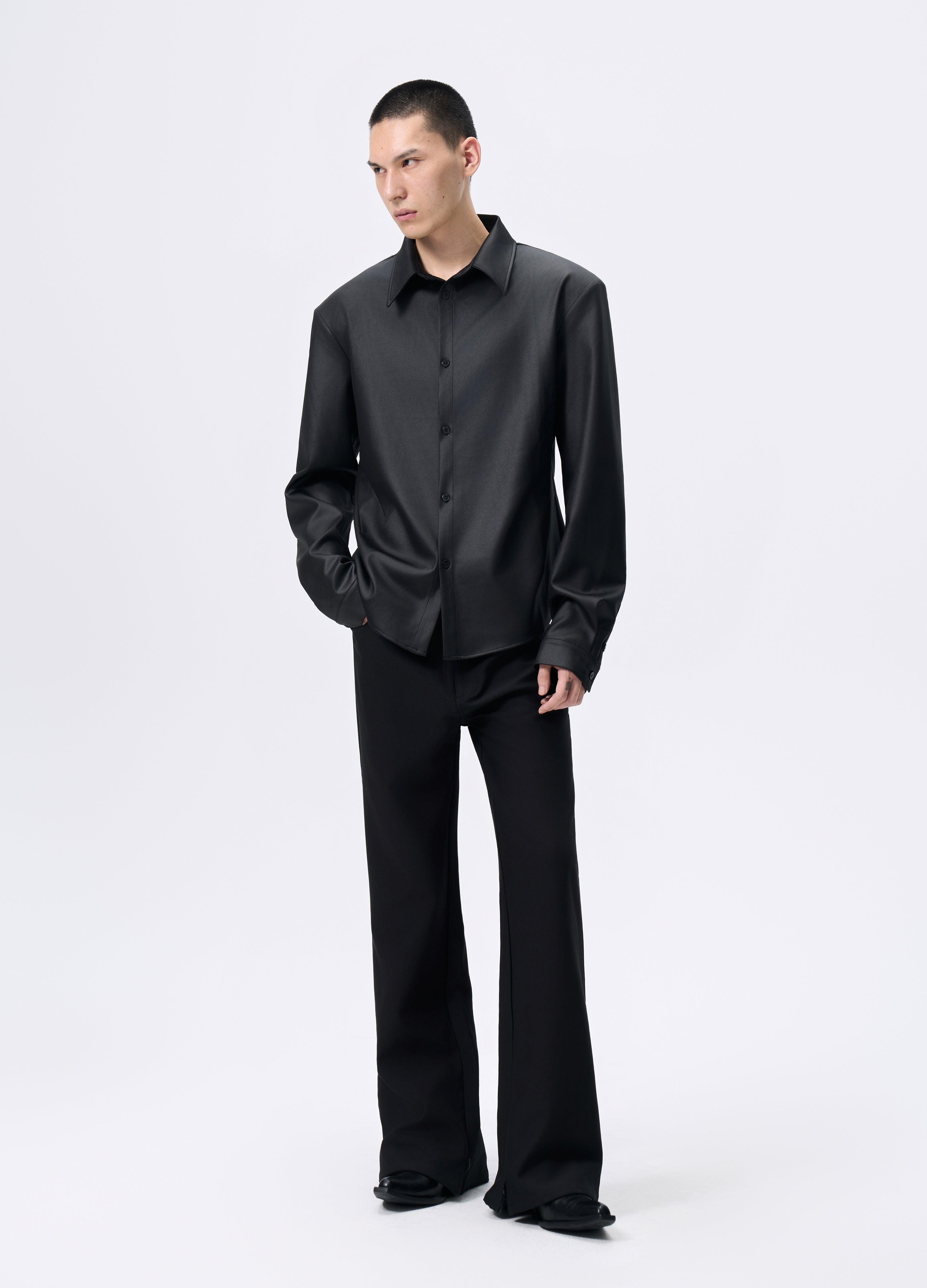 25FW SHEEN TWILL PADDED SHIRT