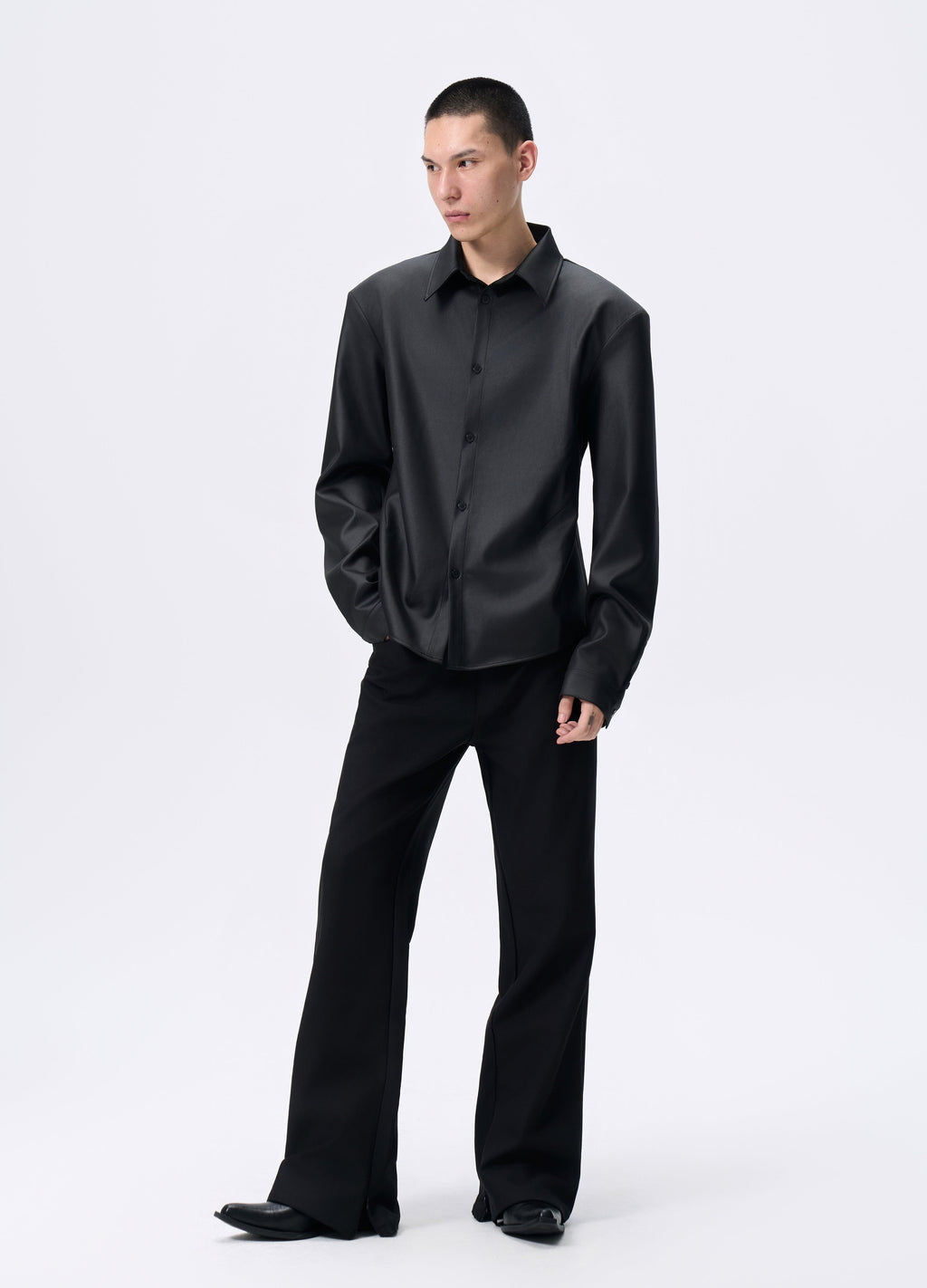 25FW SHEEN TWILL PADDED SHIRT