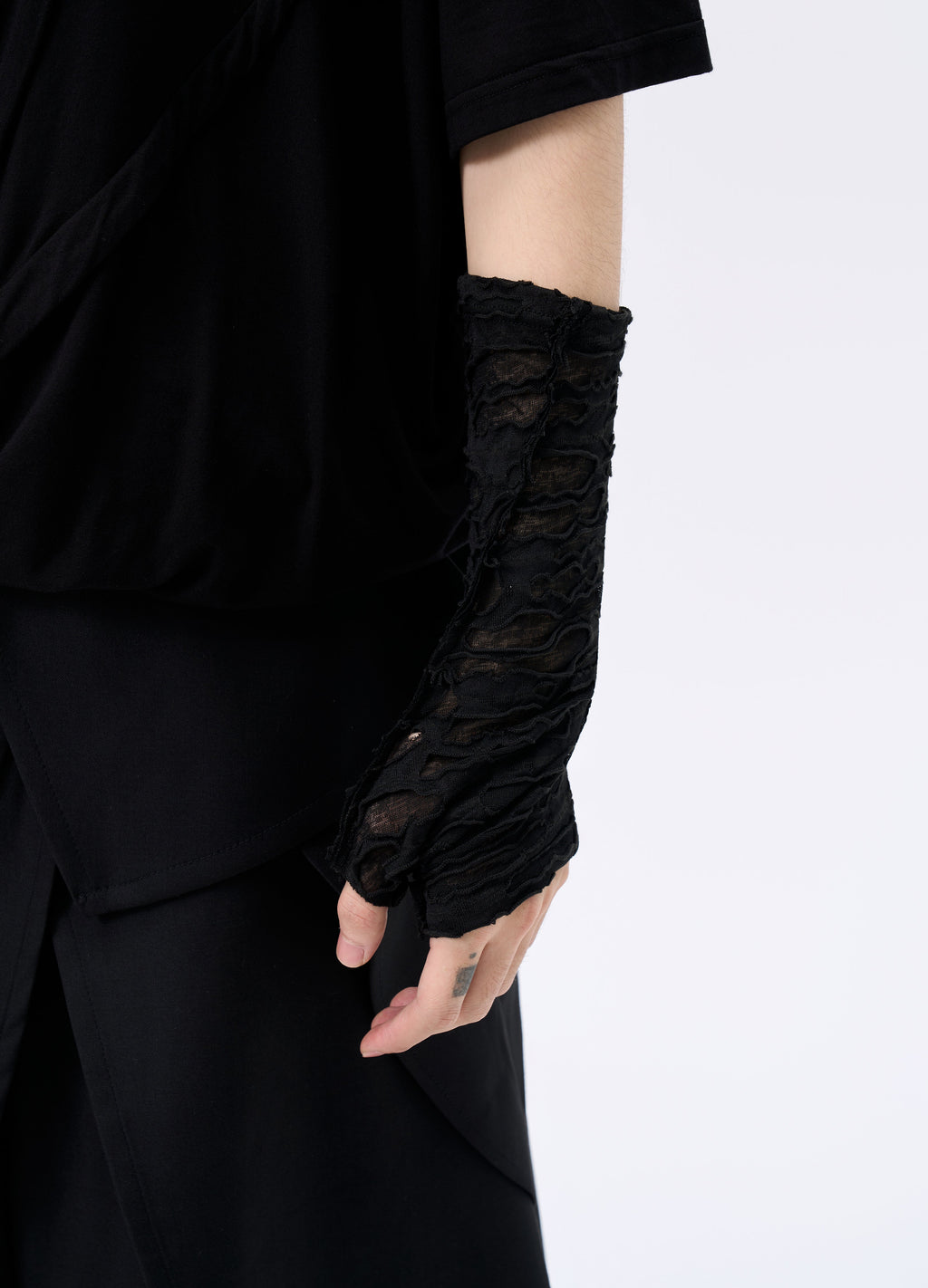 25FW MESH TEXTURE HALF-GLOVES