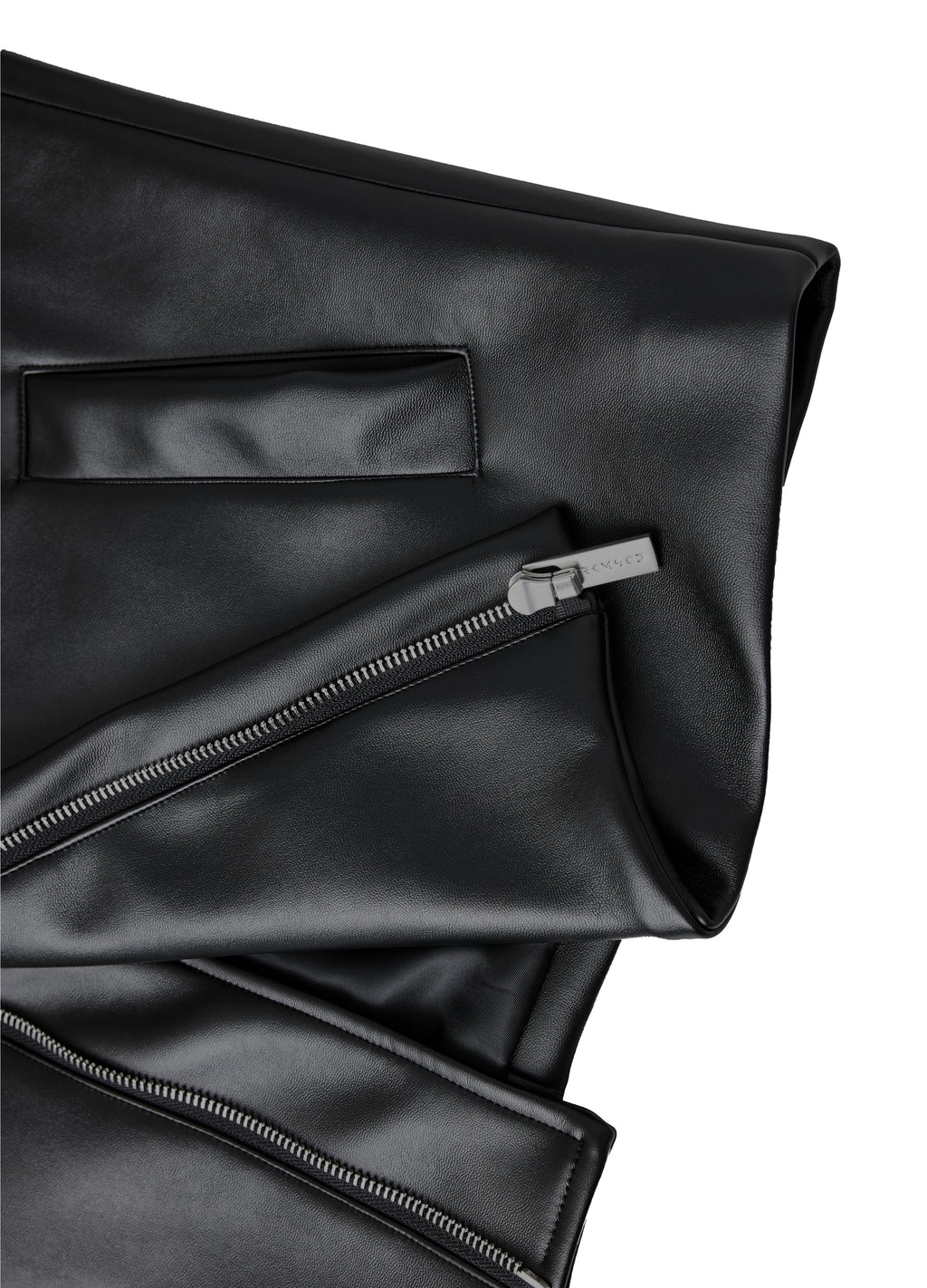 25FW SHOULDERED LEATHER BIKER JACKET