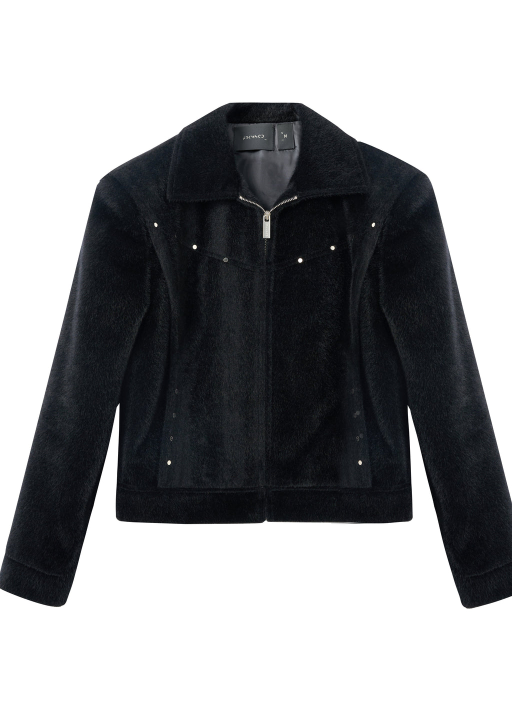 25FW STUDDED HORSEHAIR JACKET