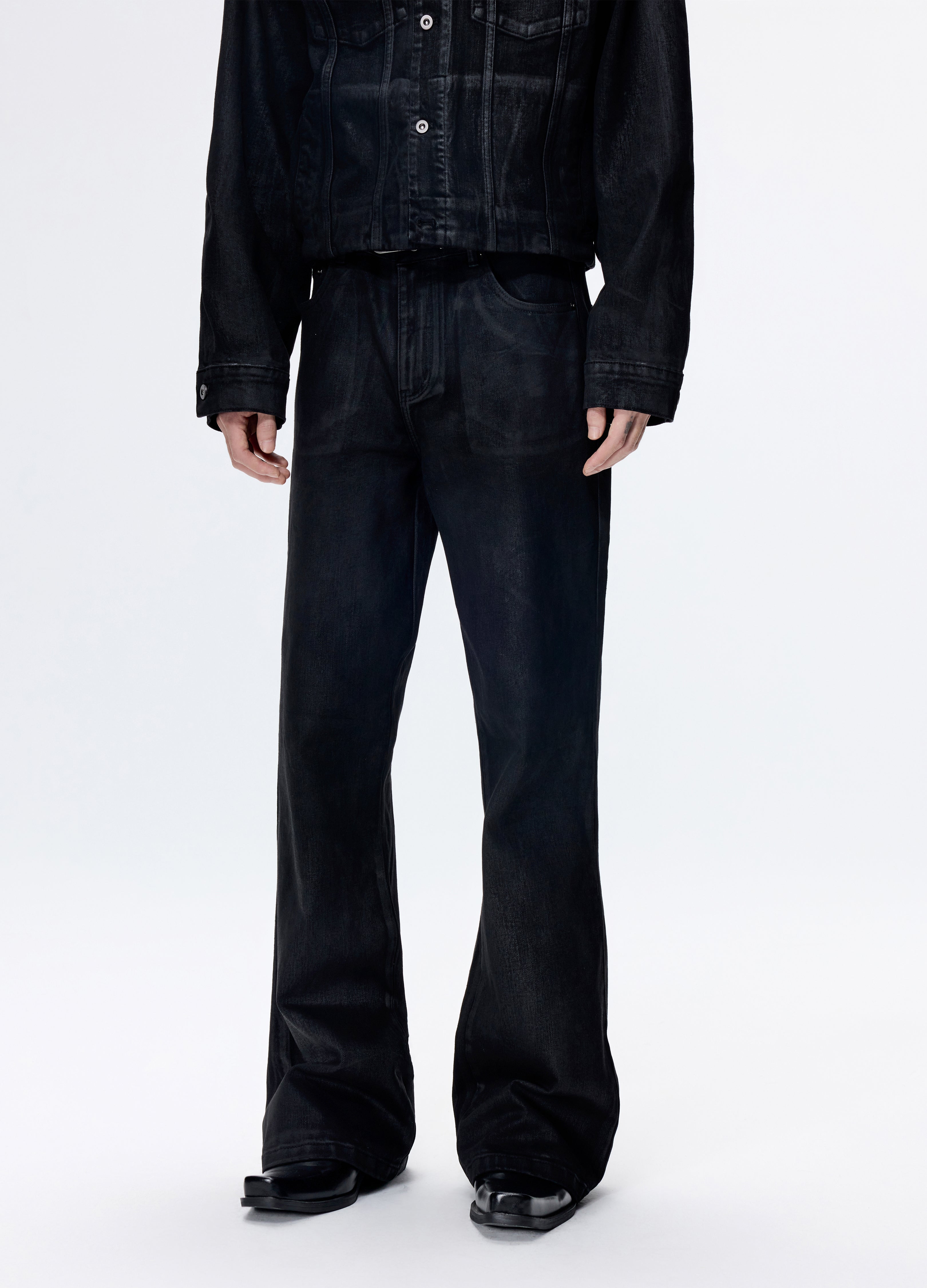 25FW HAND-WAXED STRAIGHT DENIM