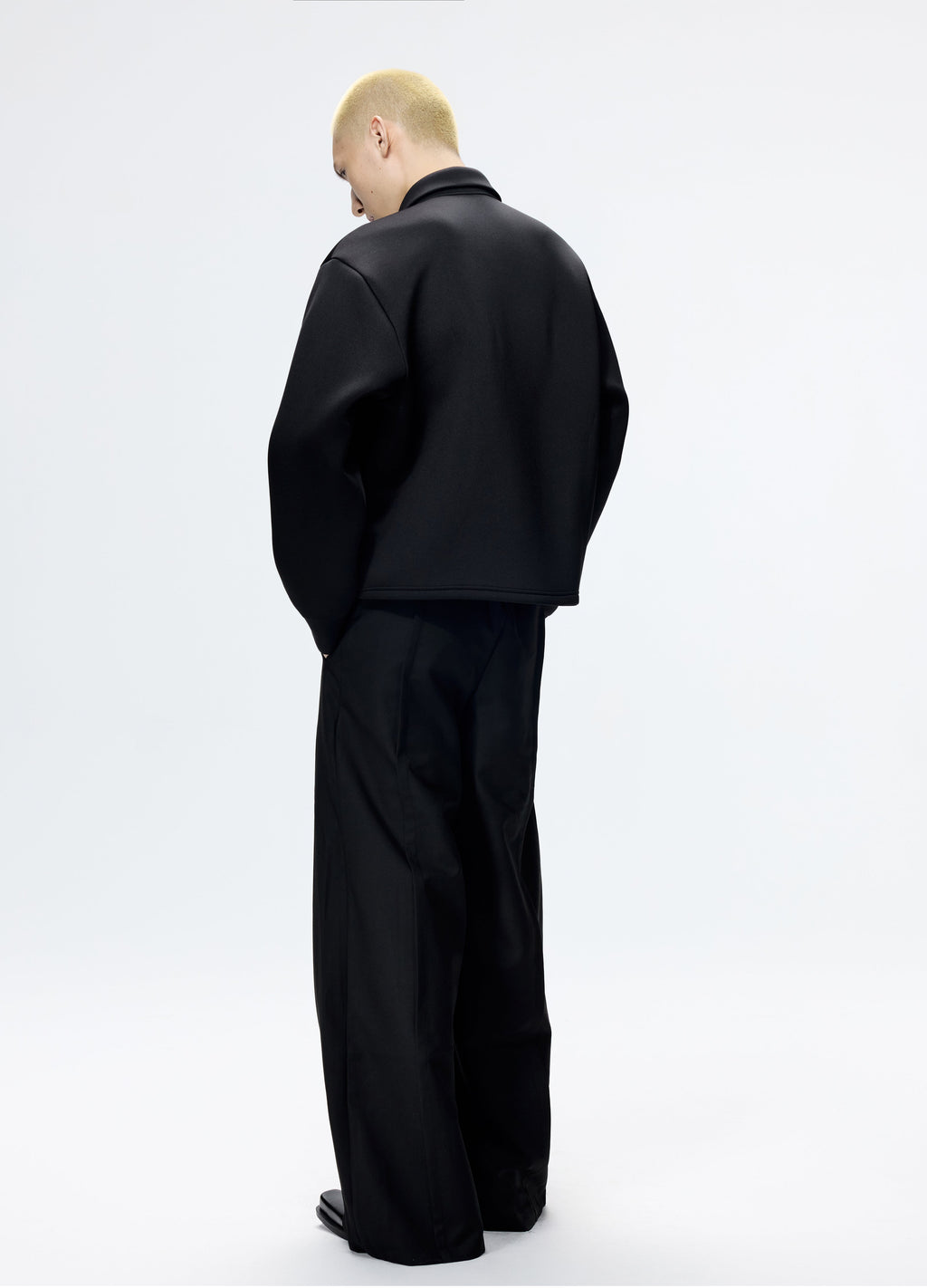 25FW SLANT COLLAR POLO SWEATSHIRT