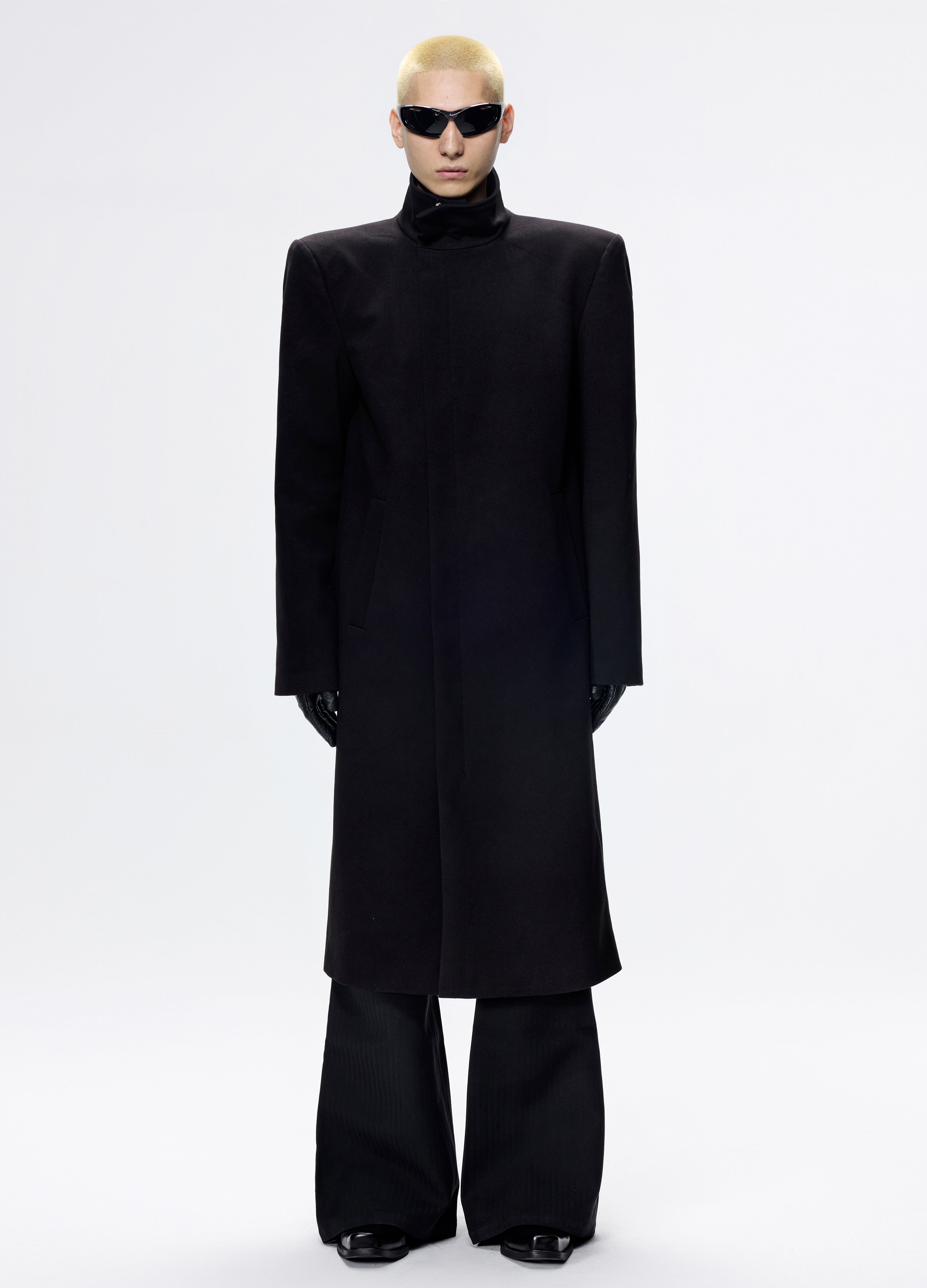 25FW SHARP SHOULDER WOOL COAT