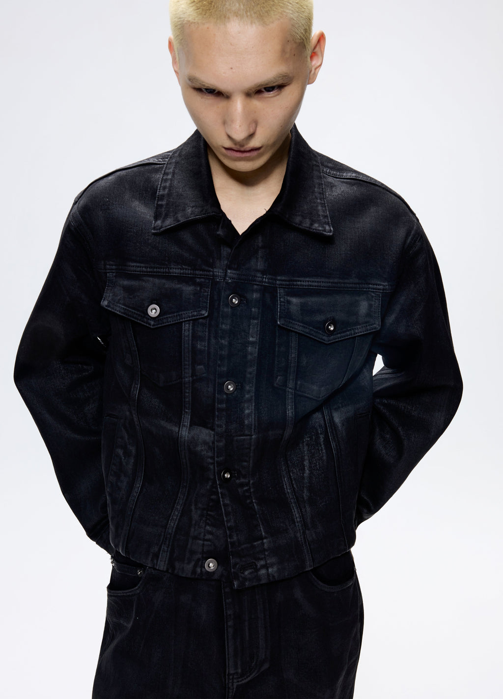 25FW HAND-WAXED DENIM JACKET