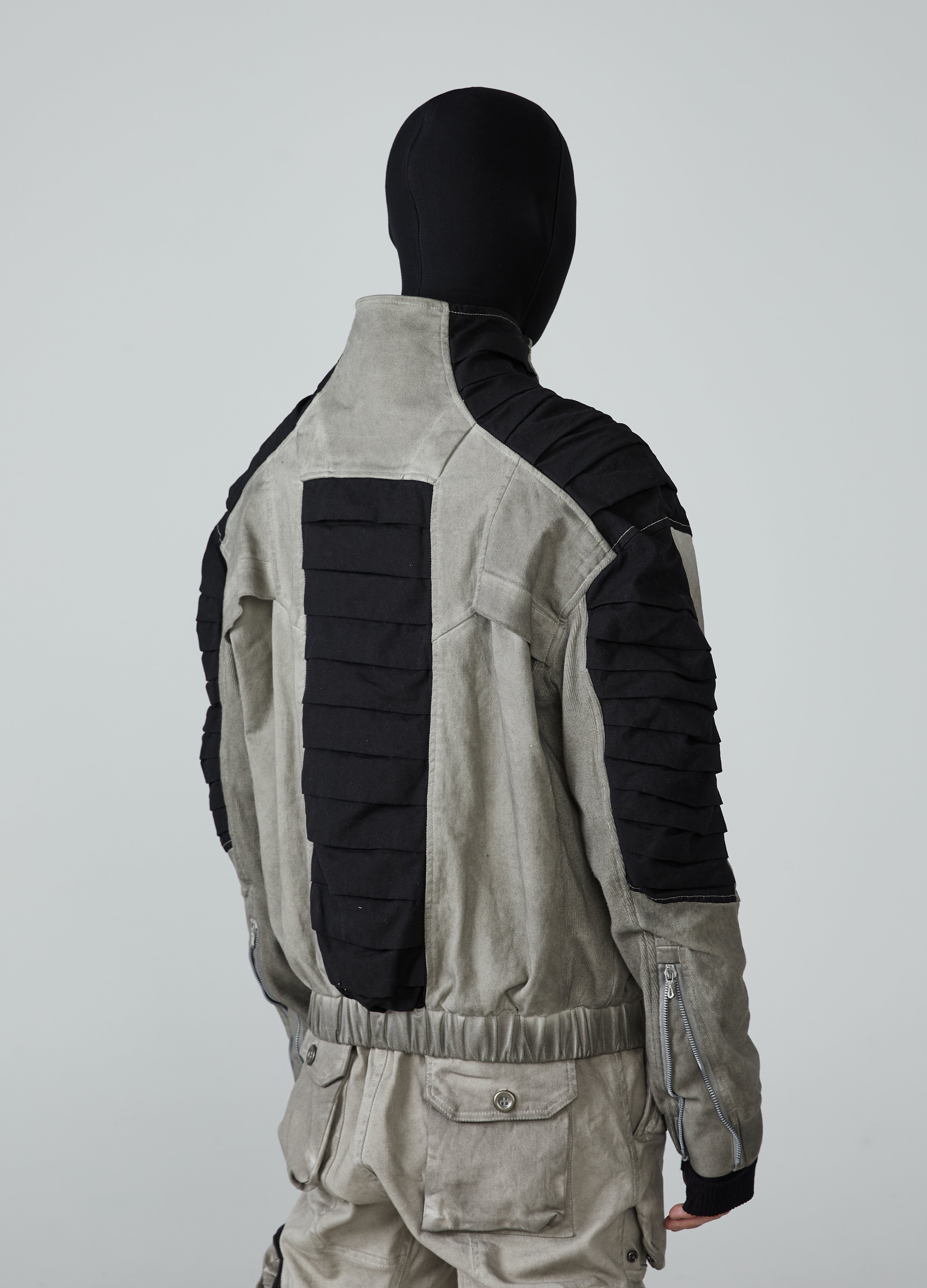 Wasteland Spliced Distressed Short Jacket