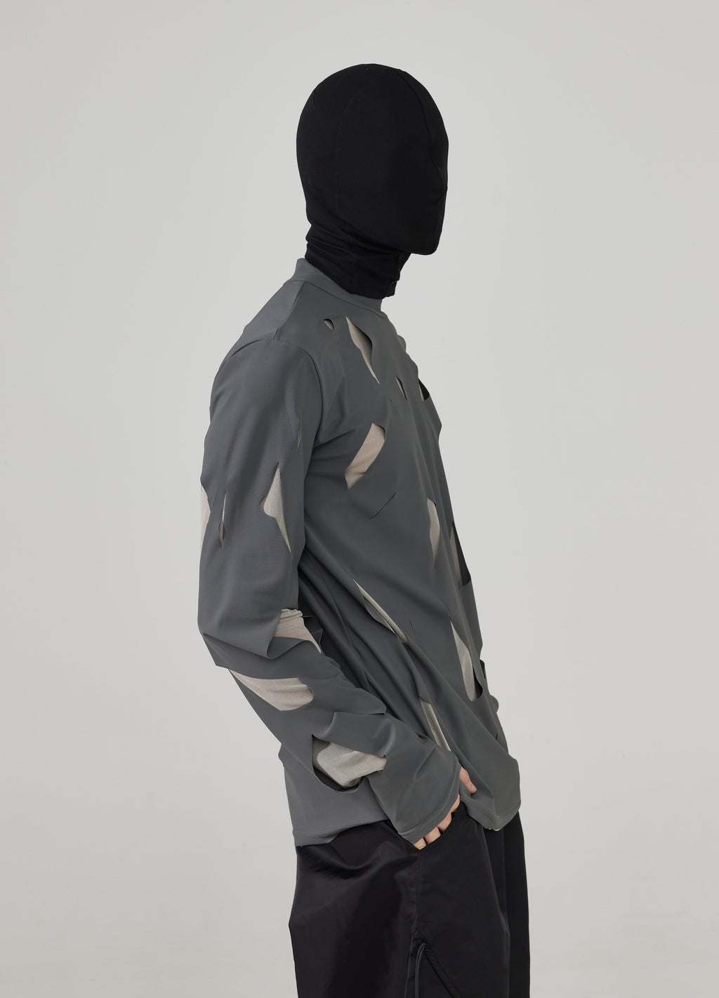 24FW Mesh Distress Tee