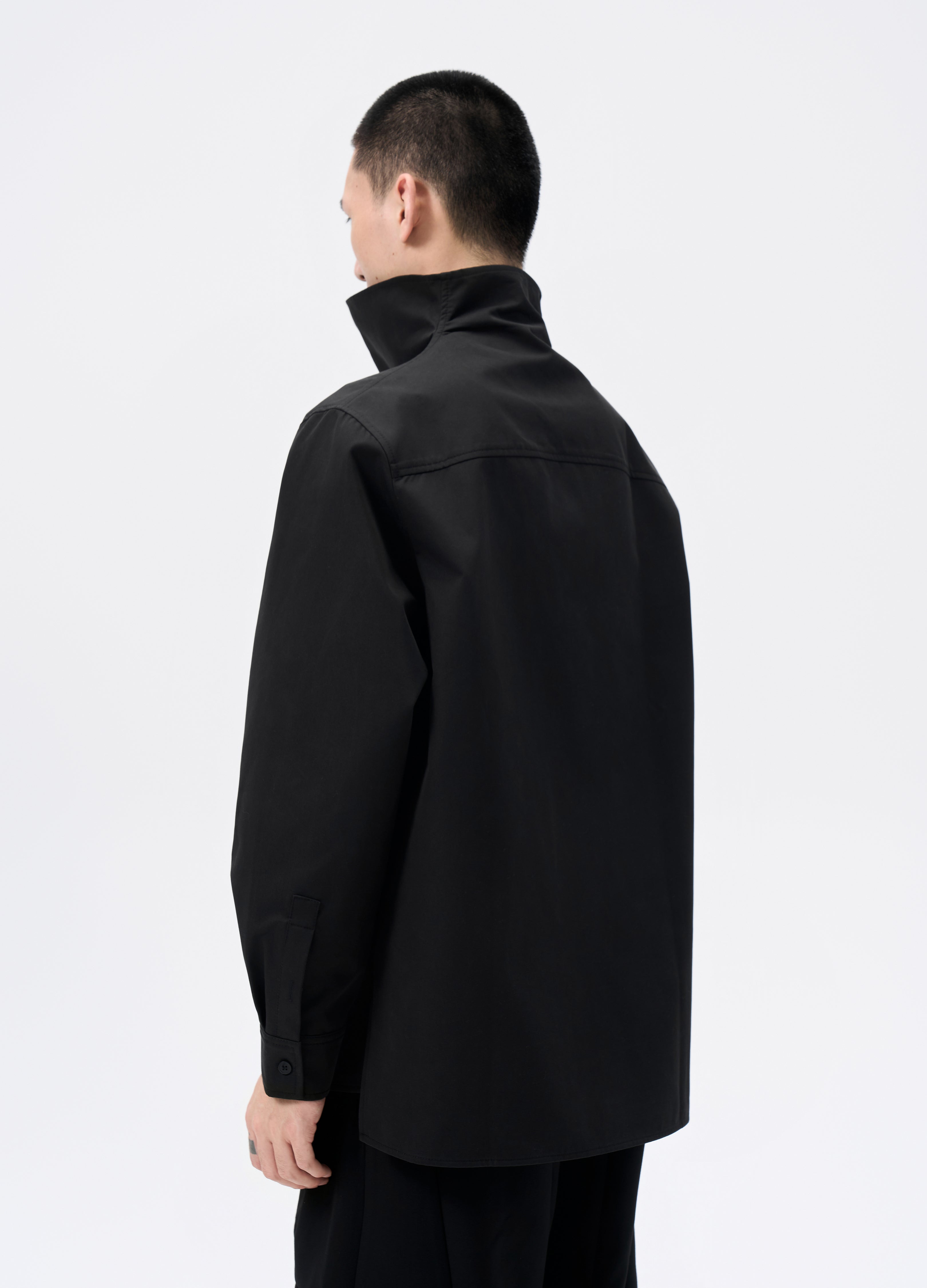 25FW HIGH-COLLAR SHADOW SHIRT