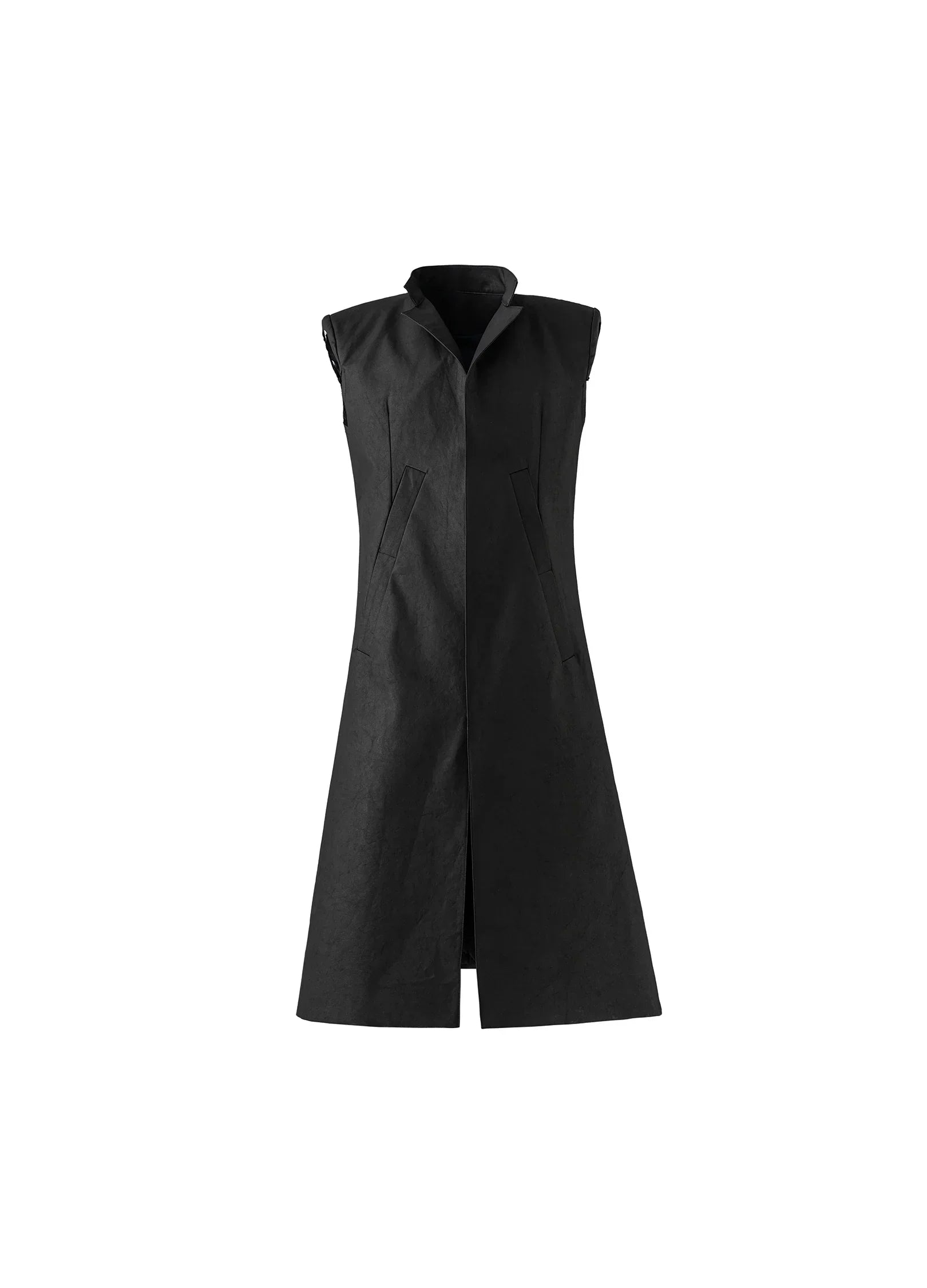 23SS Black Fortress Waxed Overcoat