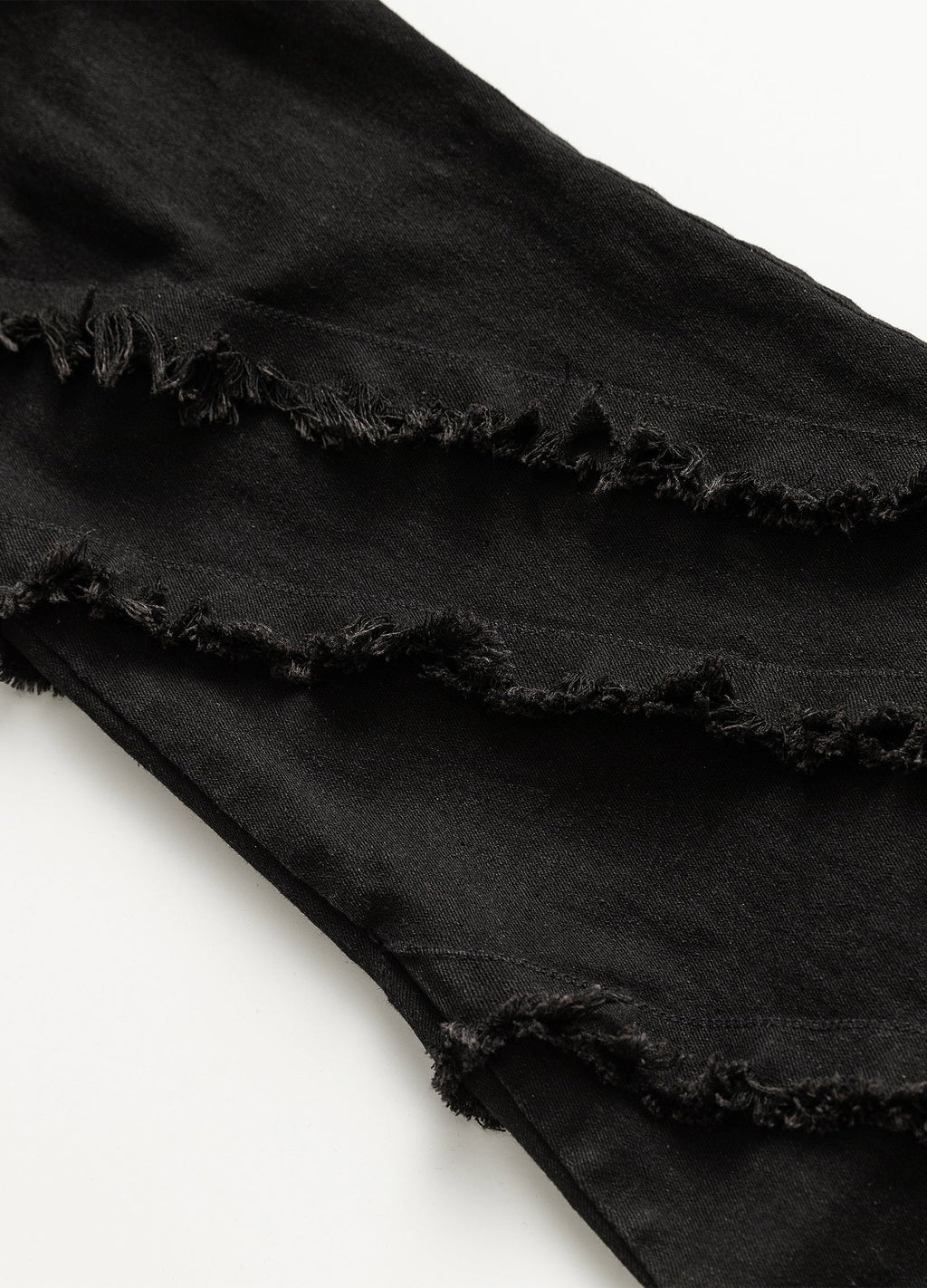 22SS Noir Flare Distressed Denim