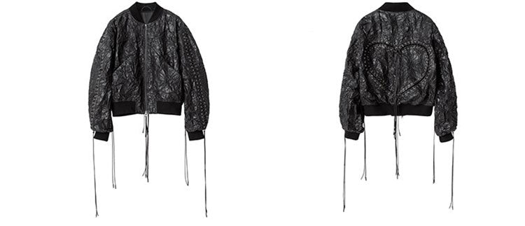 22SS Cracked Embrace Heart Bomber