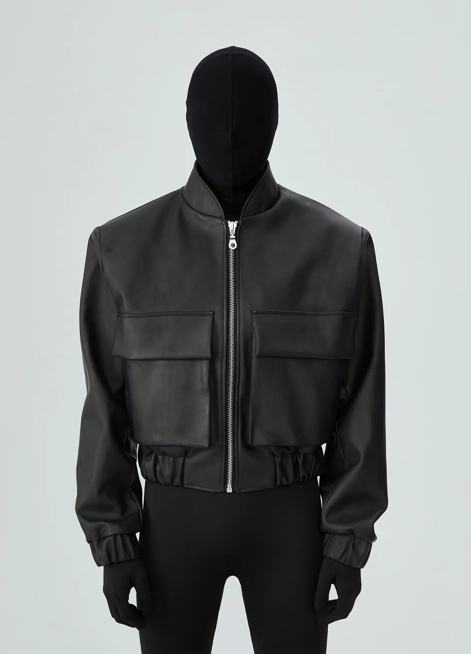 23SS Urban Knight Padded Leather Jacket