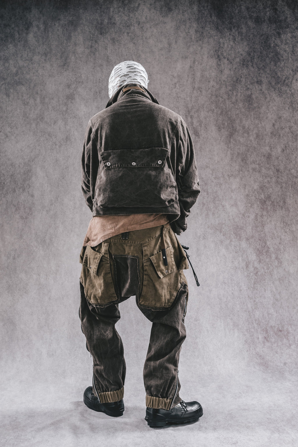 Wasteland Stand Collar Short Workwear Denim Jacket