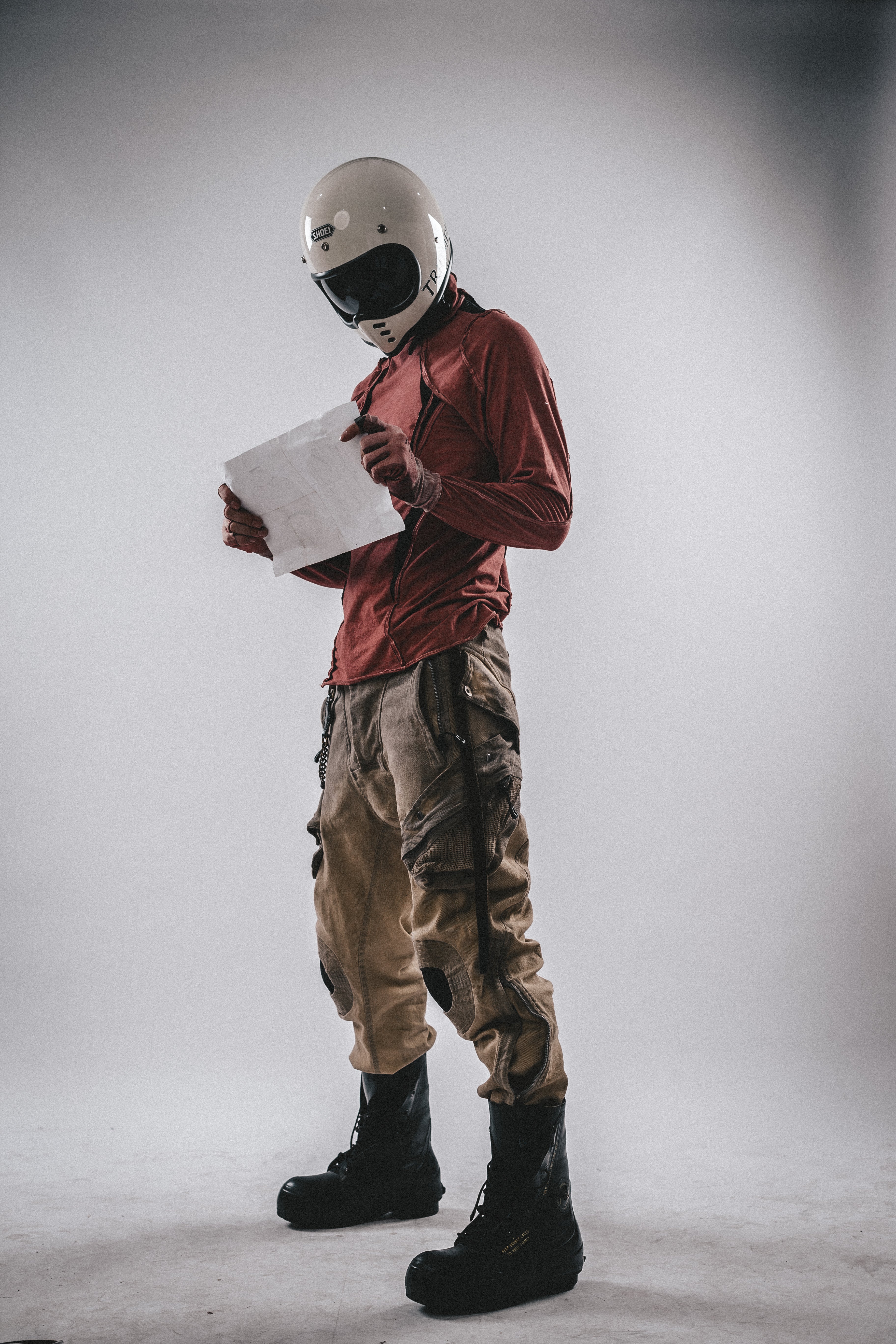 High-Neck Deconstructed Long Sleeve