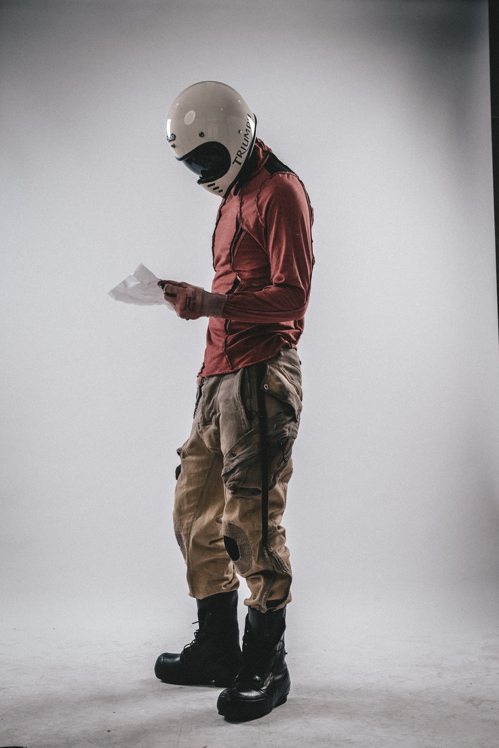 High-Neck Deconstructed Long Sleeve