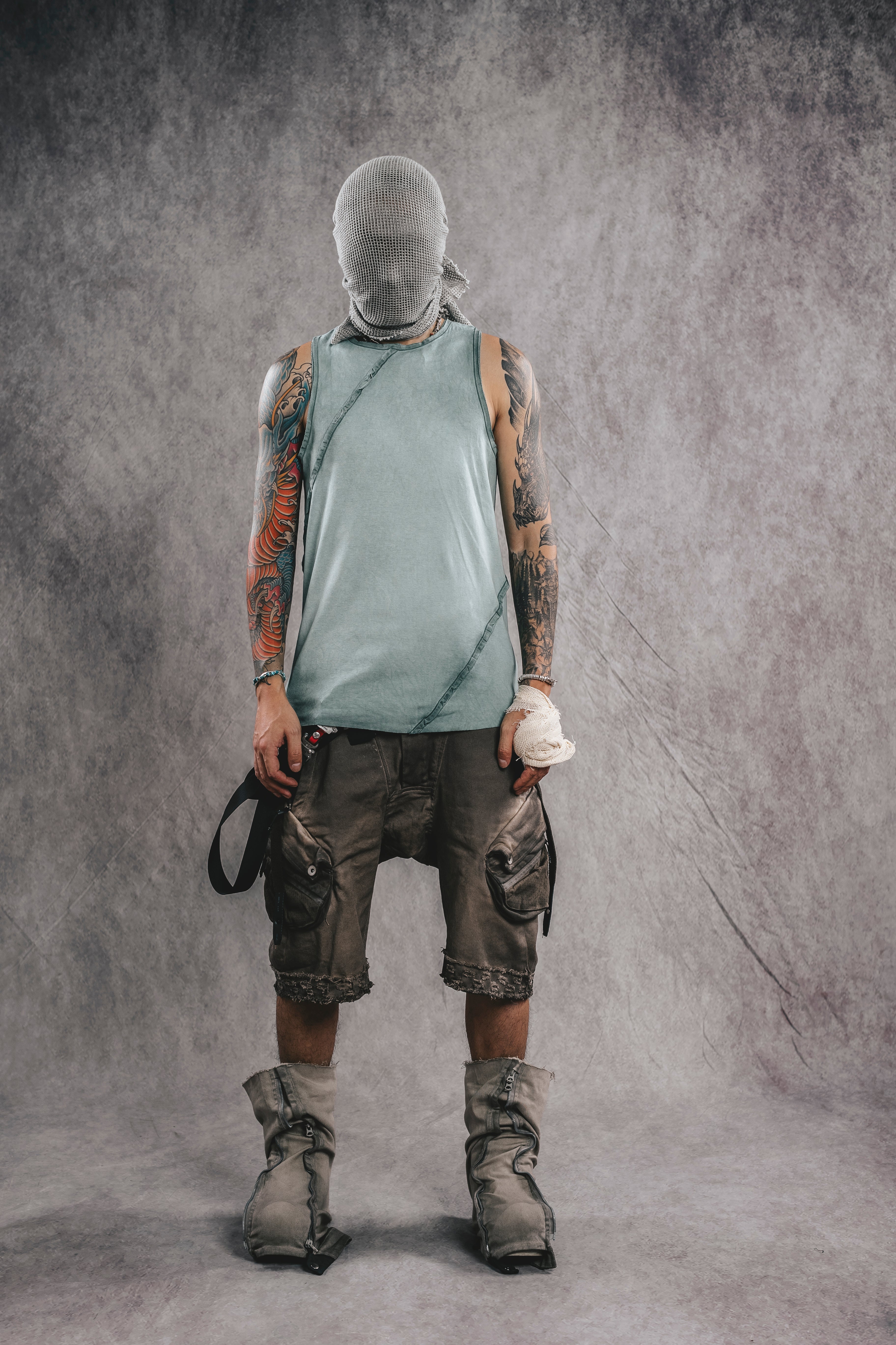 Exoskeleton Sleeveless Top