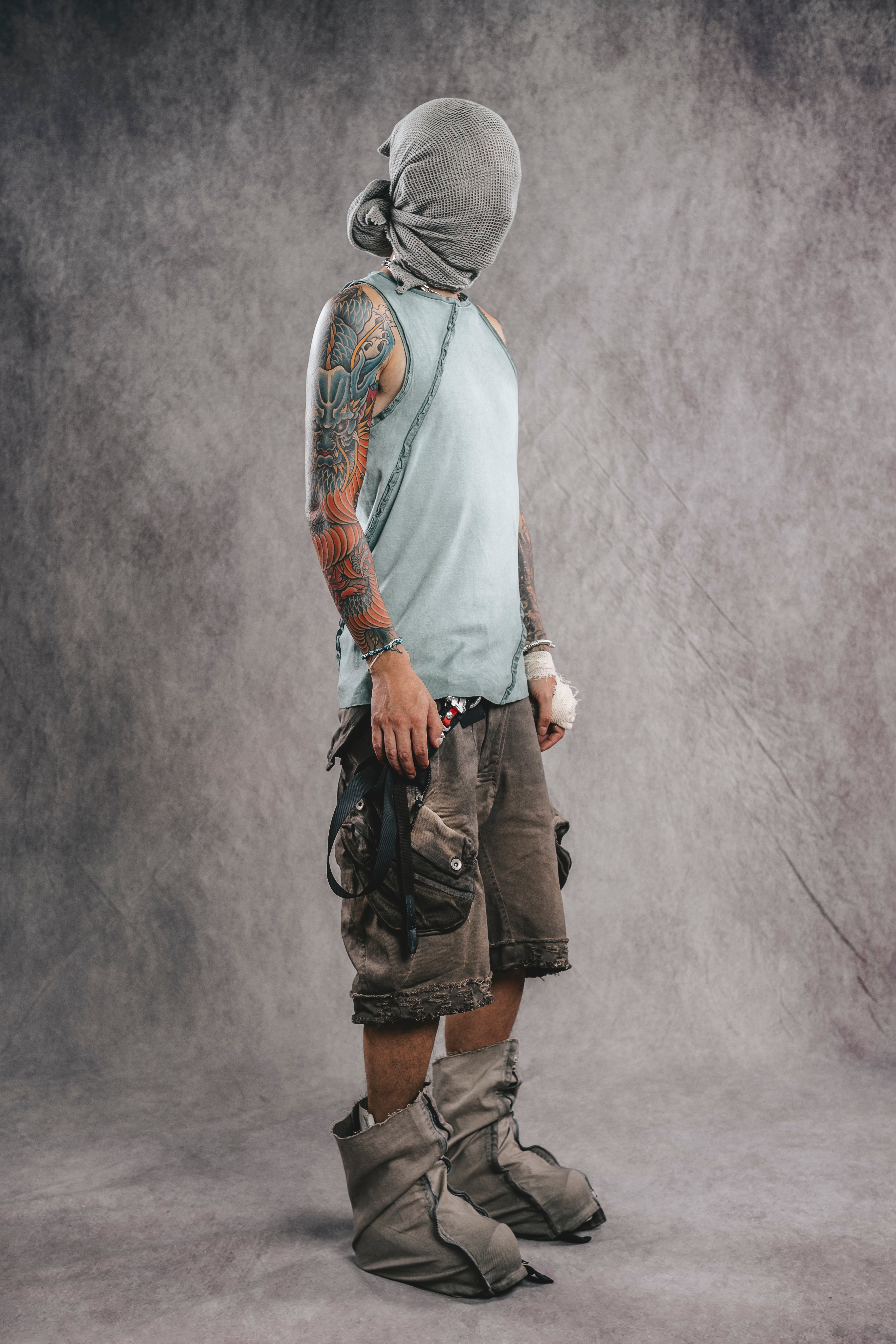 Haut sans manches exosquelette