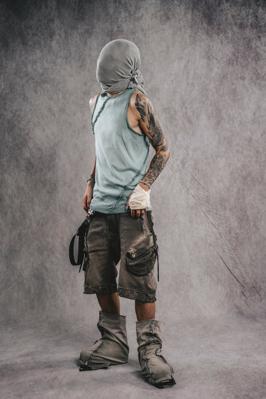 Haut sans manches exosquelette