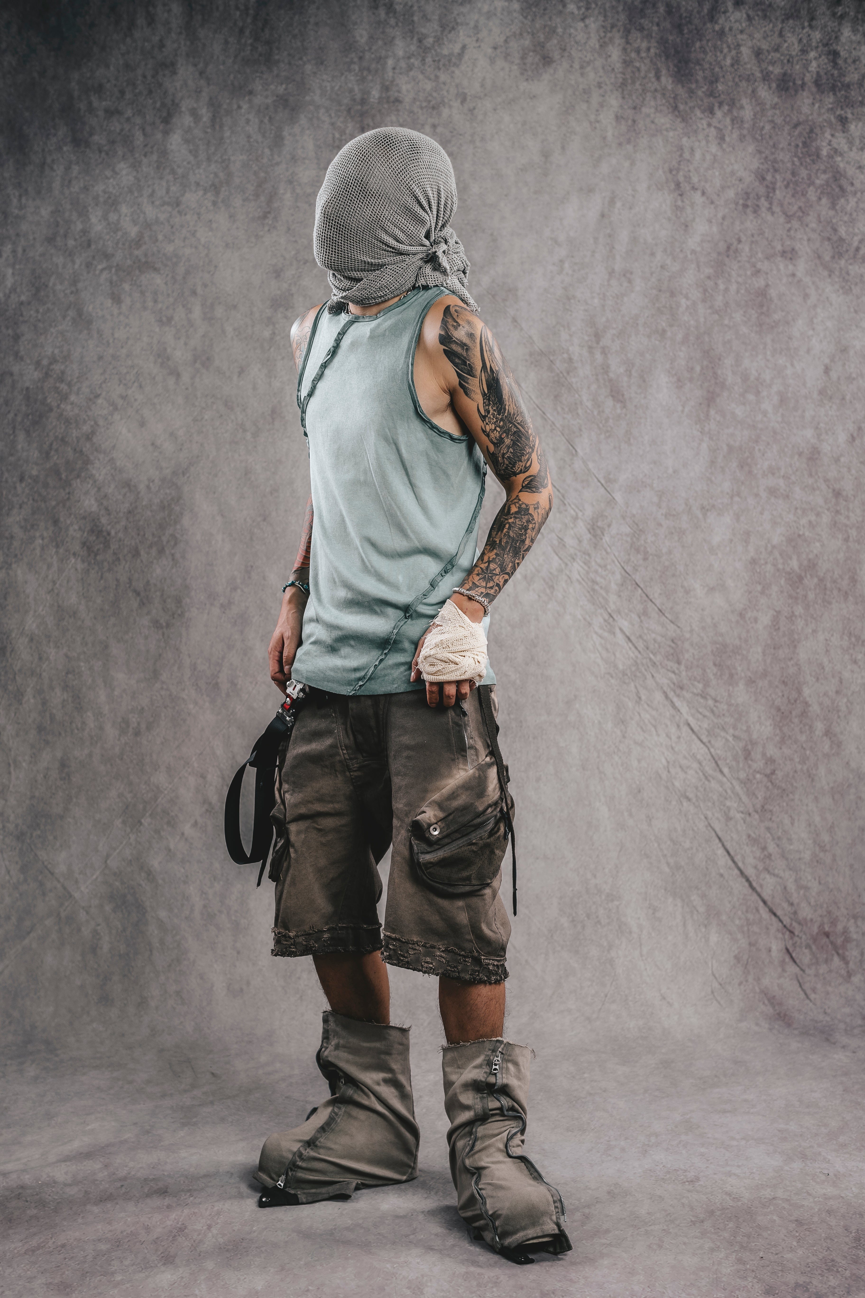 Haut sans manches exosquelette