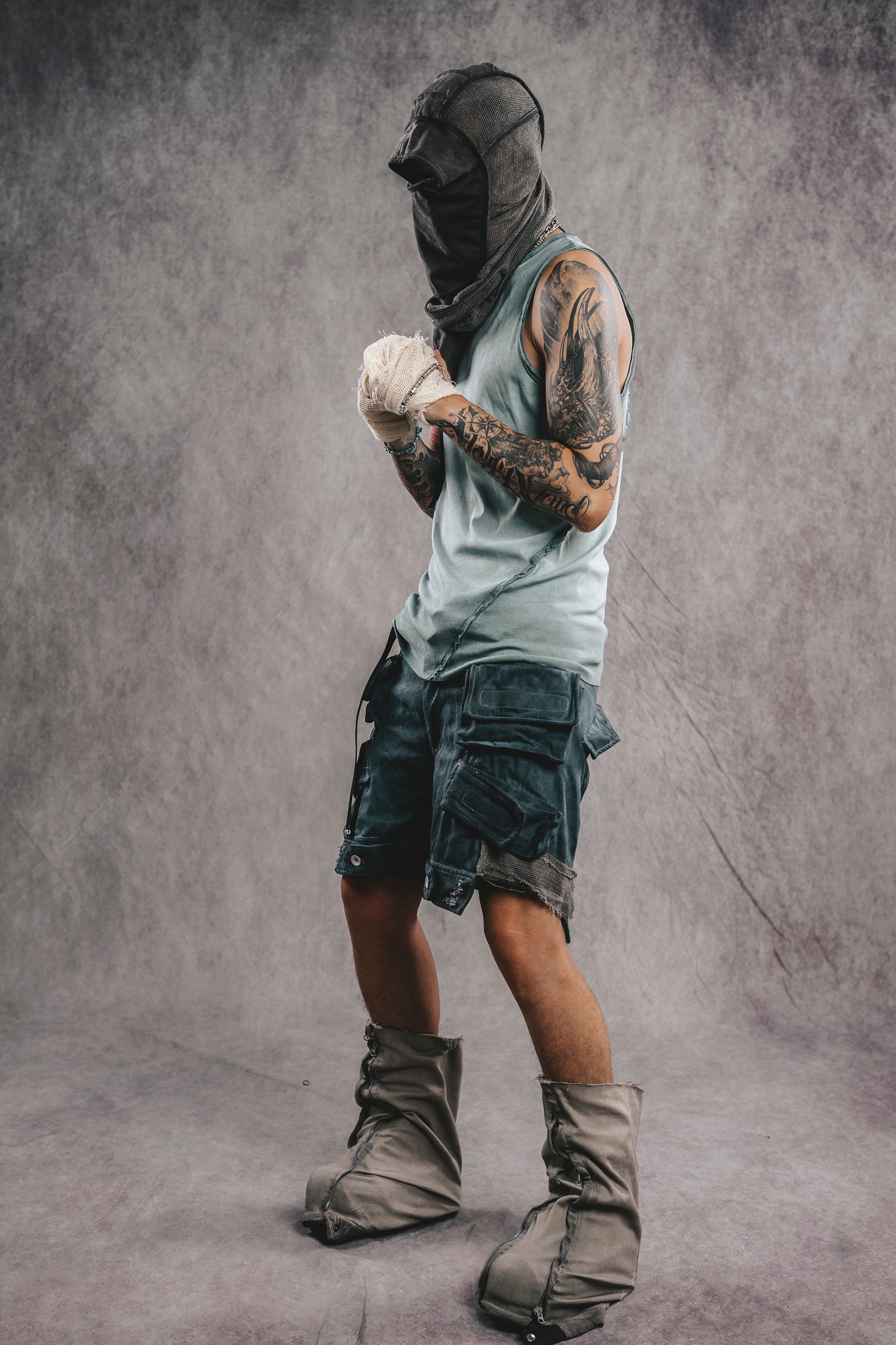 Haut sans manches exosquelette