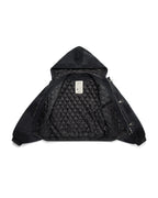 Shige 15oz Washed Black Canvas Clasp Bomber Jacket