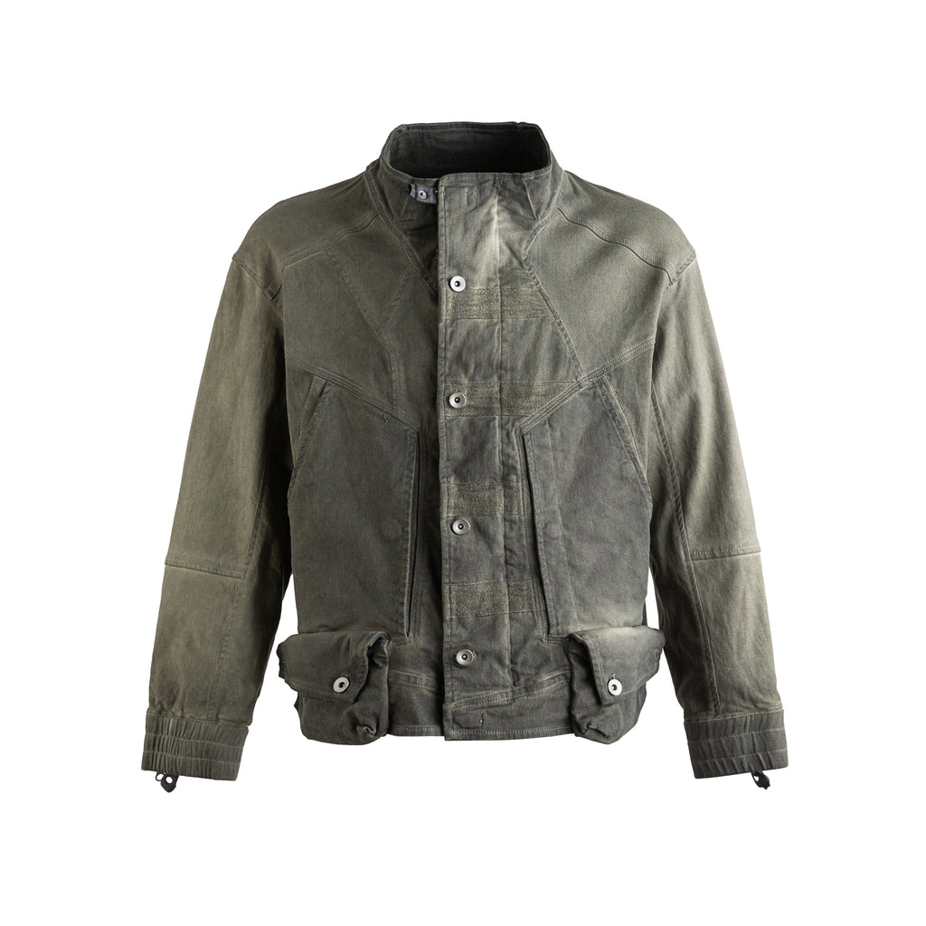 Wasteland Washed Distressed Denim Work Jacket